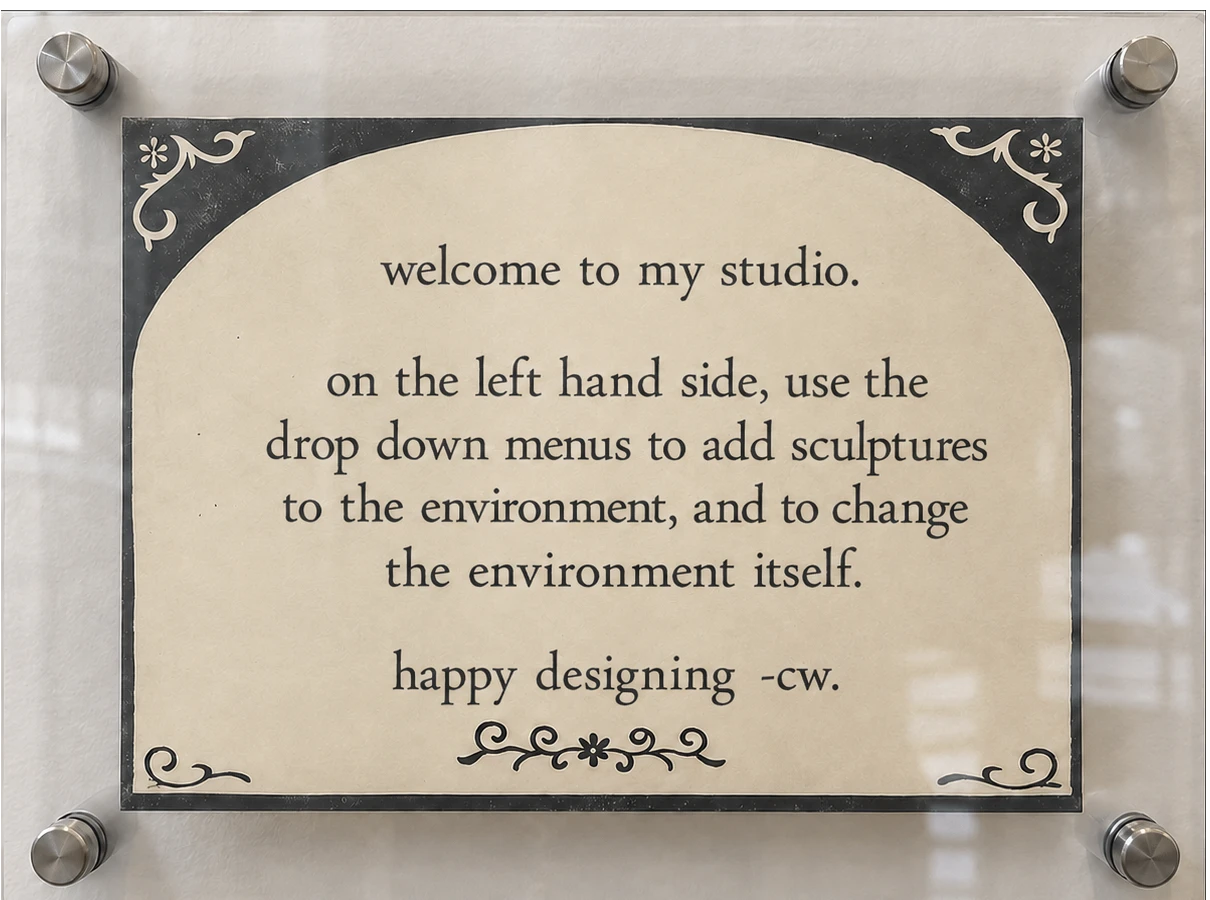 Welcome instructions